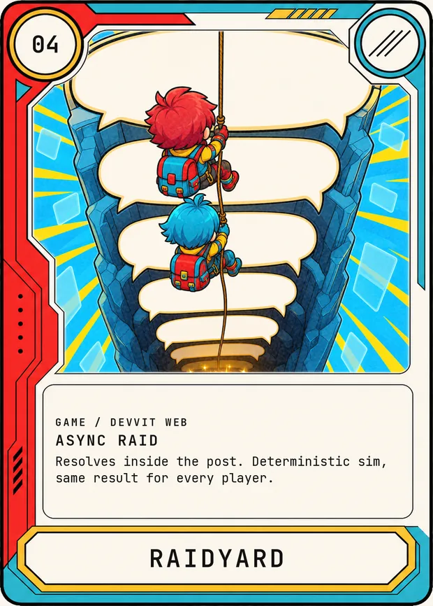 Card face, RAIDYARD